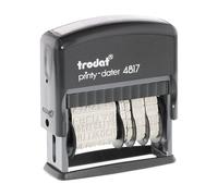 TRODAT 4817 SELF INK DIAL A PHRASE DATE STAMP MULTI WORD PAID RECEIVED ENTERED