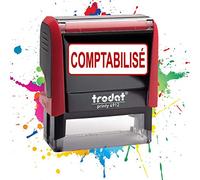 Trodat 4912 Ink Pad - Pre-determined Text - Footprint 47 x 18 mm - Stamp for Business - 19 Models Available (Counted)
