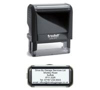 TRODAT 4913 PRINTY RUBBER STAMP PERSONALISED SELF INKING 56X20 6 LINE RECTANGLE
