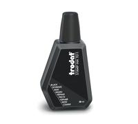 Trodat 7011 Black Stamp Pad Ink - 28ml - Ideal For Re-Inking Your Traditional Hand Stamp Pad