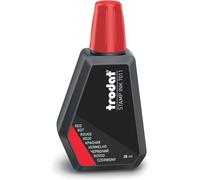 Trodat 7011 Red Ink Bottle - 28 ml - Replacement Ink For Hand Stamp Ink Pads