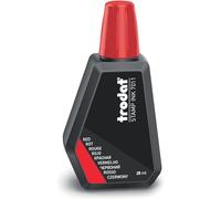 Trodat 7011 Red Ink Bottle - 28 ml - Replacement Ink For Hand Stamp Ink Pads