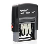 Trodat Date Stamp Printy 4820 Self-Inking, Months in Letters, Characters 4mm, Imprint Black, 89x68x28 mm, 055581