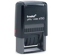Trodat Eco Printy Stamp Self-Inking Word and Date Stamp - Paid By Bacs On | Paid By Bacs text and adjustable date; clear impression, your selected ink colour; self-inking for records and documents.