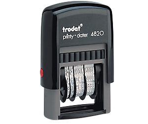 Trodat Ecoprinty 4820 Date Self-Inking Stamp 23 x 4mm Black
