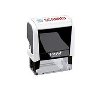 Trodat EcoPrinty Self-Inking "Scanned" Word Stamp - Red/Blue