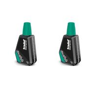 Trodat Green Ink Bottle - 28 ml - Replacement Ink for Hand Stamp Ink Pads (Pack of 2)