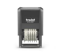 Trodat Manual Numberer Self Inking Rubber Stamp 6 Bands Numbers & Symbols 4846
