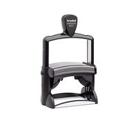 Trodat Metal Line 5211 - Professional Self-Inking Stamp with 12 Customizable Lines - Text Plate 85 x 55 mm Included