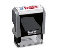 Trodat Office Printy 4912 Self-Inking Text Stamp with Text Lettering Blue/Red 47 x 18 mm