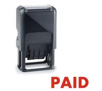 Trodat - Paid Stamp - Self-Inking Red Ink Stamper - 24 x 7mm | Red ink creates a clear status message for identifying, organising and processing office documents.