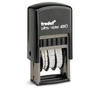 Trodat Printy 4810 Budget Mini Dater Stamp Self-Inking - Black