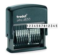 Trodat Printy 48313 Numerals, 13 Characters Font Height, 3.8 mm, Black