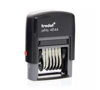 Trodat Printy 4846 Self Inking Number Stamp 27x4mm Black Ink - 211619