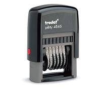 Trodat Manual Numberer Self Inking Rubber Stamp 6 Bands Numbers & Symbols 4846