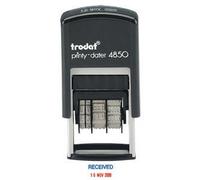 Trodat Printy 4850/L1 Dater Stamp Compact Wording Received in Blue Date in Red Ref 76313