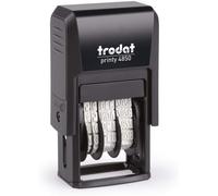 Trodat Printy 4850/L2 Dater Stamp with English Phrase PAID - Self Inking, Red I