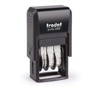 Trodat - Printy 4850/L2 Paid Date Stamp - 25 x 4 mm | Blue ink creates clear impressions for dating, organising and processing documents, correspondence and records.