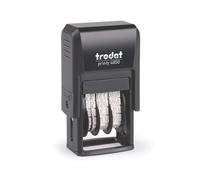 Trodat Printy 4850/L2 Self Inking Word and Date Stamp PAID 25x5mm Blue/Red Ink - 76373