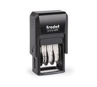 Trodat Printy 4850/L2 Self Inking Word and Date Stamp PAID 25x5mm Blue/Red Ink - 76373