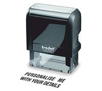 Trodat Printy 4912 Custom Self-Inking Stamp - Personalised Text Stamp, Up to 4 Lines, 45 x 17 mm | Eco-Friendly, Portable & Refillable | Replacement Ink Pads Available