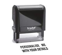 Trodat Printy 4913 Custom Self-Inking Stamp - Personalised Text Stamp, Up to 6 Lines, 57 x 21 mm - Eco-Friendly, Portable & Refillable - Replacement Ink Pads Available - Stamps4u UK