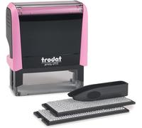 Trodat Printy 4913 Custom Stamp - DIY Self Inking Stamp Personalised By You - Can Be Changed Multiple Times - Black Ink - Max. Impression Size 57 x 21mm