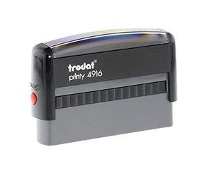 Trodat Printy 4916 Self Inking Stamp 68x9mm 6/4916 BLACK