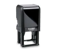 Trodat Printy 4924 - Max. 10 Lines Blue Rubber Stamp with Desired Text, 40 x 40 mm, 10 Lines