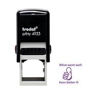 Trodat Printy 4933 Self Inking Education Stamp "What Went Well"