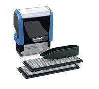 Trodat Printy Typomatic 4912T - Professional Self-Inking Stamp with 4 lignes - Text plate 47 x 18 mm For self-setting (Blue)