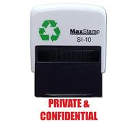 Trodat - Private and Confidential Stamp - Self-Inking Red - 24 x 7mm | Red ink creates a clear status message for identifying, organising and processing office documents.