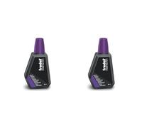 Trodat Purple Ink Bottle - 28 ml - Replacement Ink for Hand Stamp Ink Pads,Violet (Pack of 2)