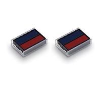 Trodat Replacement Ink Pads 6/4850 - Pack of 2 - Red/Blue Ink - For The Printy 4850 and 4850/L