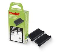 Trodat Replacement Pads, Printy 4912 Stamp, 2 Pack, Black | Crisp And Clean Impressions, Easy Snap-In Installation, Smudge-Resistant, Ideal For Office & Business Use