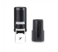 Trodat - Scissors & Comb Stamp - Loyalty Card Stamper - Self-Inking - 11mm | Black ink creates clear impressions on loyalty cards to record purchases and reward returning customers.