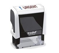 Trodat Stamp 4912 Office Printy with English Text URGENT - Self Inking, Red and Blue Ink, 18 x 46 mm