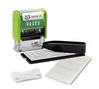 Trodat Stamp Your Things for Children, Stamp Set to Design Yourself - 3 Lines, German, Self-Inking Textile Stamps Machine Washable, 38 x 14 mm, Black Imprint, Includes Accessories