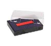 Trodat Swop Pads 6/53/2 Replacement Ink Pads - Red/Blue, 668476 | Pack of 2, smudge-proof, no fading, non-fading, print dries quickly, indelible