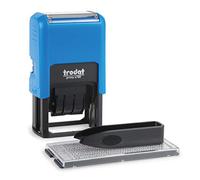 Trodat Typomatic Printy 4750 Self-Inking D-I-Y Date Stamp 61x39x105mm Blue Body - Black Ink 150821
