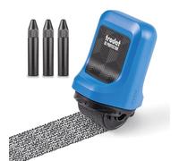 Trodat Wide Identity Theft Protection Roller Stamp (Includes 3 Refills)