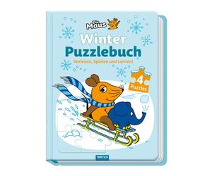 Trötsch Ve Trötsch Die Maus Winter-Puzzlebuch Puzzlebuch: Besc (Board Book)