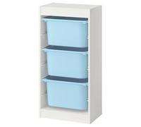 TROFAST Plastic 3 Storage Boxes with frame Children's Toy Boxes Chest Drawers