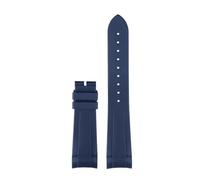 TROGPYXG 22mm Curved End Rubber Watch Band Compatible With Tudor Black Bay 58 Bronze - Soft Silicone Strap, Red Floral Pattern(Blue-no clasp)