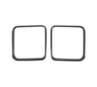 TROGPYXG ABS 2/4Doors Rearview Mirror Shell Decoration Cover Trim Sticker Compatible With Jeep Wrangler JK 2007-2017 Car Exterior Accessories(Carbon Fiber A)