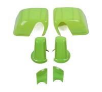 TROGPYXG ABS 2/4Doors Rearview Mirror Shell Decoration Cover Trim Sticker Compatible With Jeep Wrangler JK 2007-2017 Car Exterior Accessories(Light Green 6 PCS)