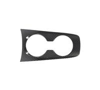 TROGPYXG ABS Car Front Drink Cup Holder Gear Shift Decoration Cover Kit Trim Compatible With Camaro 2010-2015 Interior Accessories(Carbon Fiber Grain B)