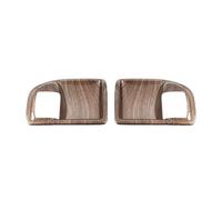 TROGPYXG Car Interior Door Handle Bowl Decoration Cover Compatible with Jeep Wrangler JK 2011 2012 2013 2014 2015 2016 2017(Wood Grain 2 PCS)