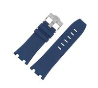 TROGPYXG Compatible With AP Audemars Piguet Royal Oak Offshore Watch Band, 42mm Dial 15703 15710 26470 0607 Series Pin Buckle(Blue-silver)