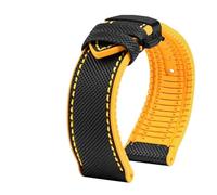 TROGPYXG Compatible With Citizen Blue Angel Men Wave Watch Strap AT8020-54L/8020-03L/JY8078 Carbon Fiber Patterned Nlon+Rubber Watchband 22mm 23mm(Multicolor,23mm)